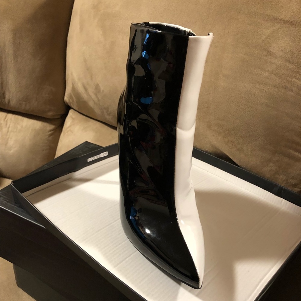Black & White Bootie